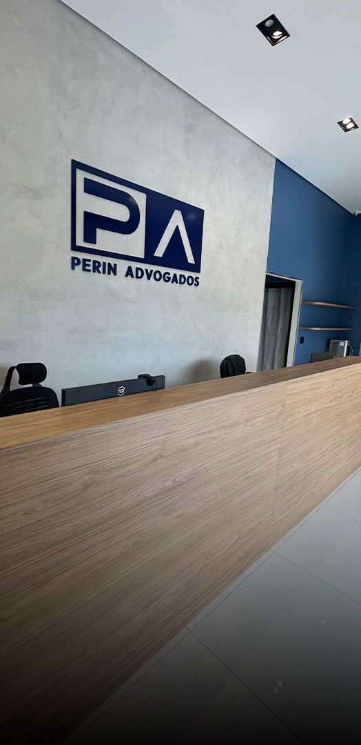 Recepção do escritório Perin Advogados